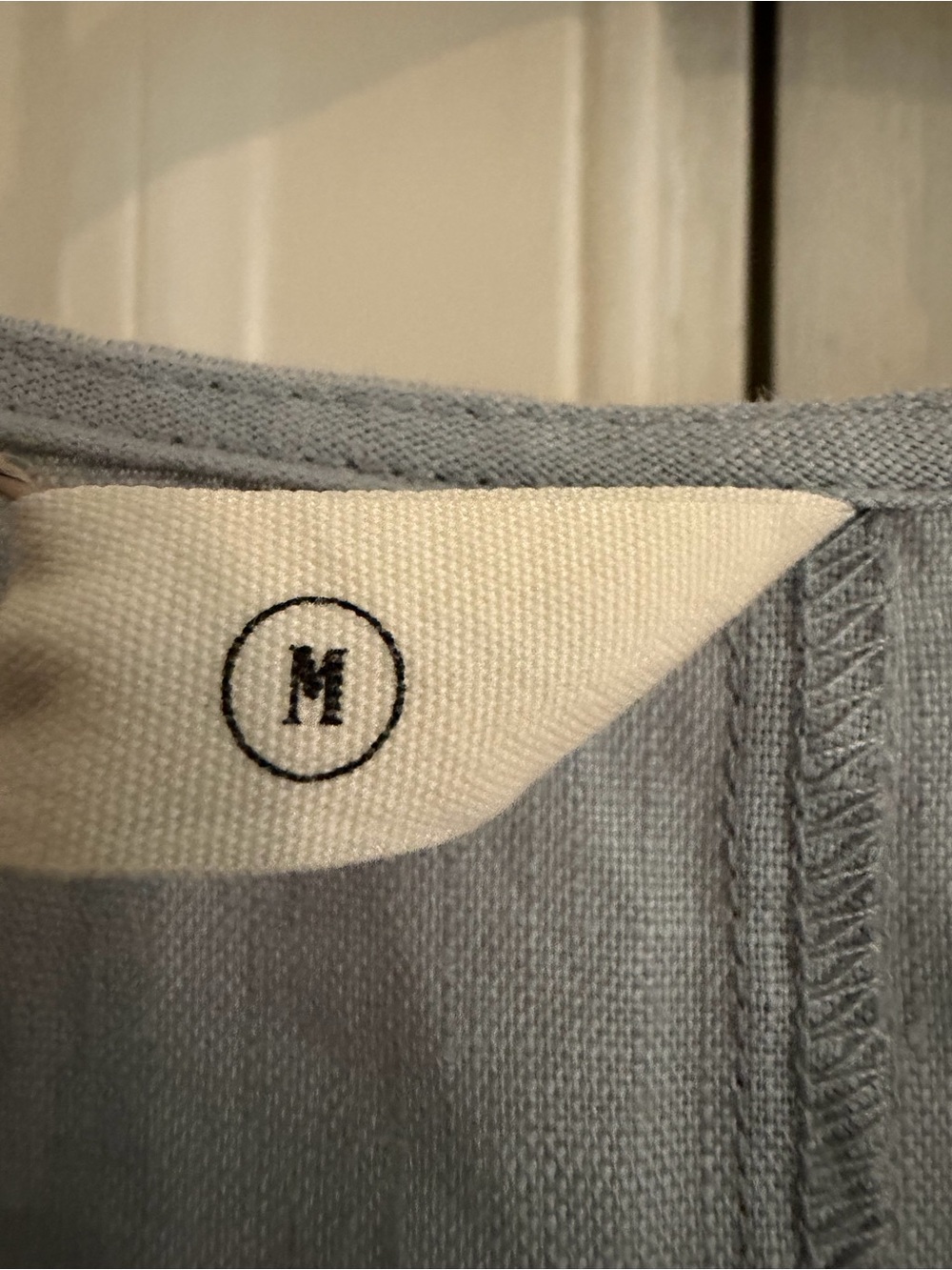 Soft Light Blue Linen Top - Picture 2 of 5